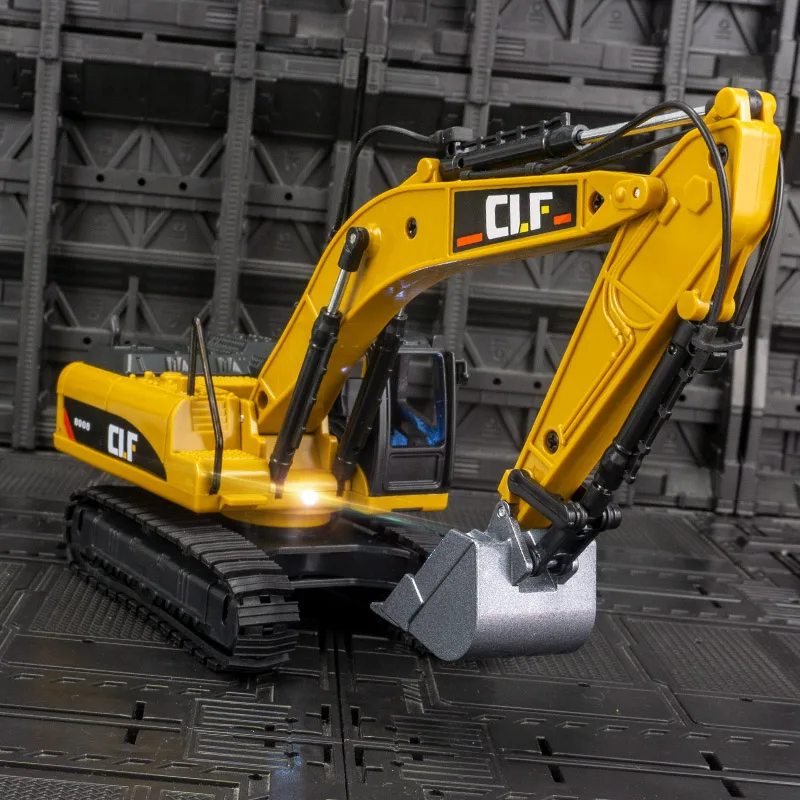 

Имитация модели экскаватора строительной машины, подвижных шарниров с огнями, которые можно подарить в качестве подарка друзьям на день рождения