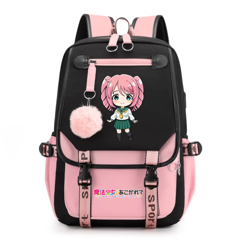 

Gushing over Magical Girls Backpack Schoolbag Hanabishi Haruka Hiiragi Utena Laptop Bag Men Women Rucksack Travel Outdoor Bags