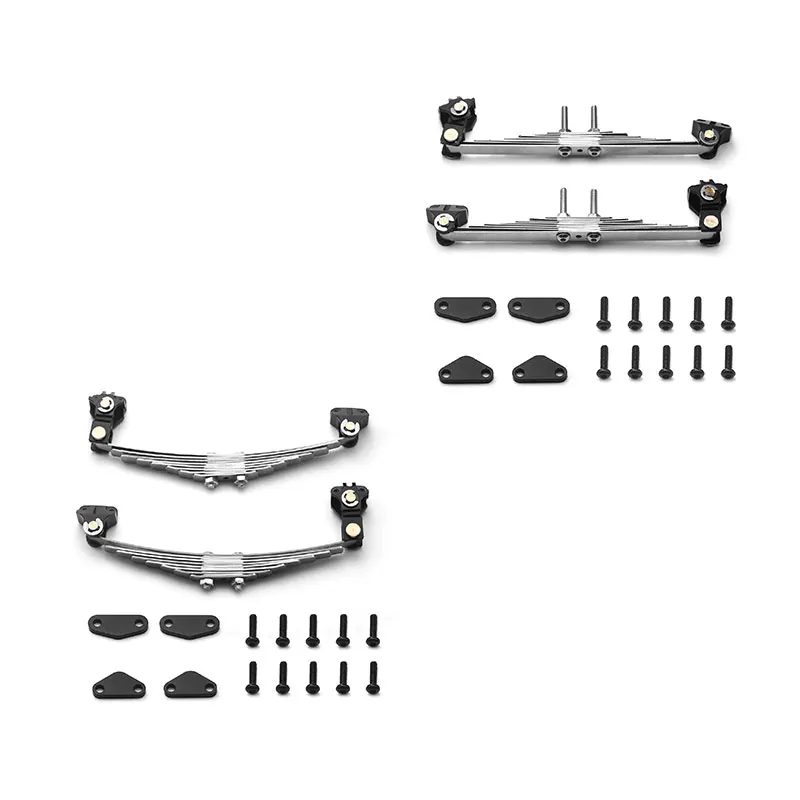 Steel Shock Absorber Suspension Leaf Spring Lifting Lug Set for 1/14 Tamiya RC Tractor Trailer Truck Model Car Upgrade Parts