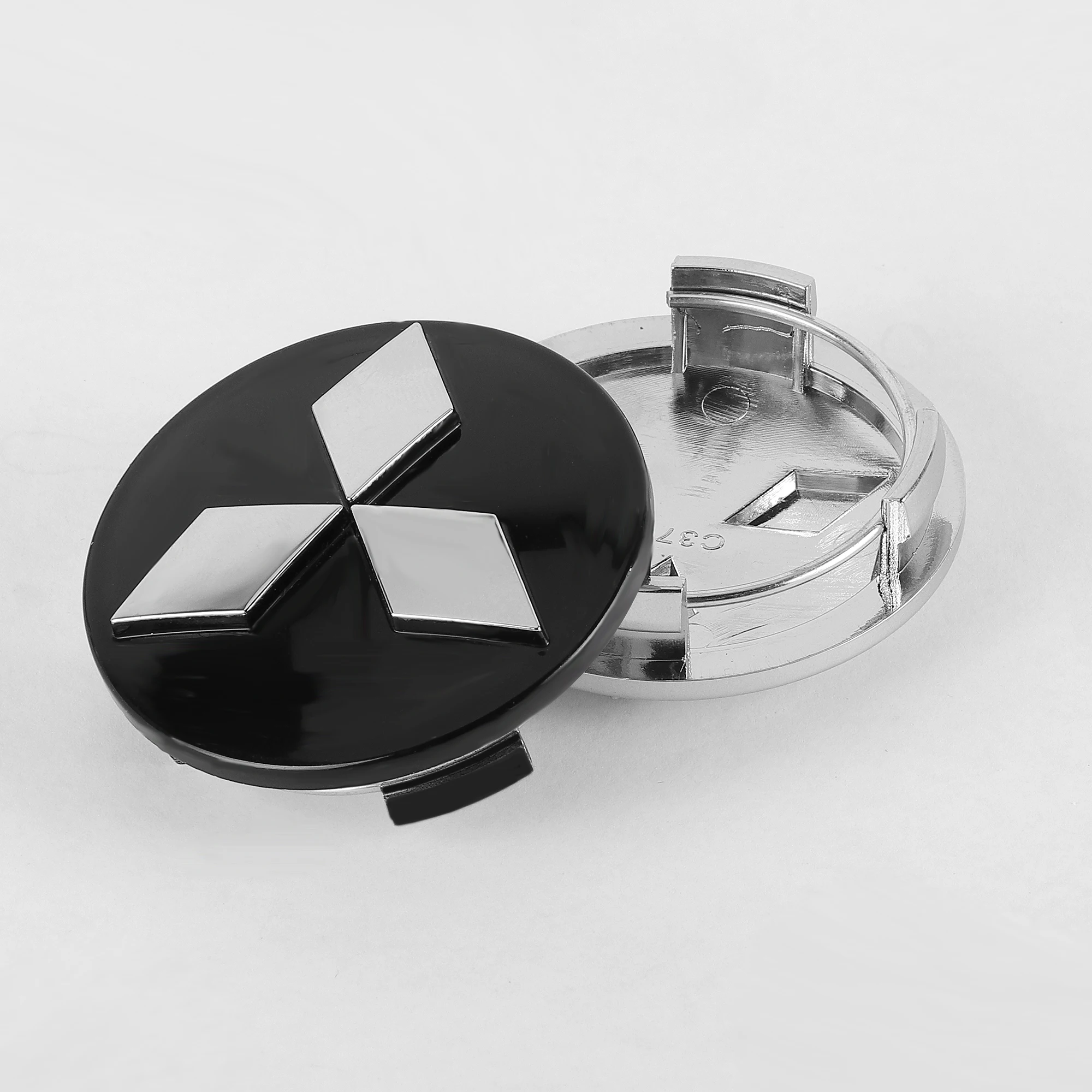 4 قطعة سيارة الإطارات مركز محور شعار قبعات يغطي اكسسوارات السيارات لميتسوبيشي Ralliart لانسر EX أوتلاندر ASX المنافسة ميراج