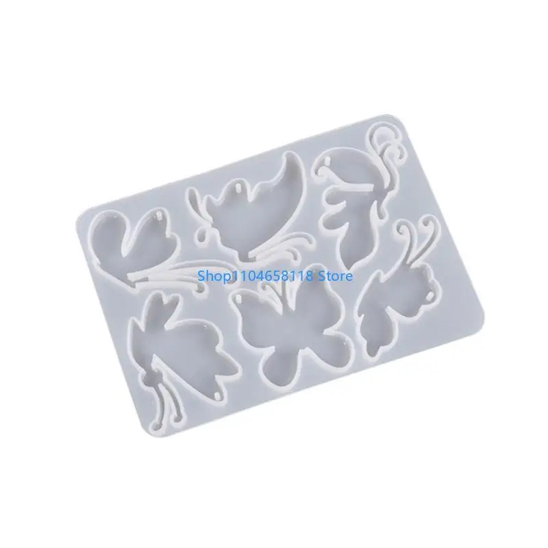 Butterfly keychain Mold Silicone Round Mold Kitchen Baking Mold Wedding Cake