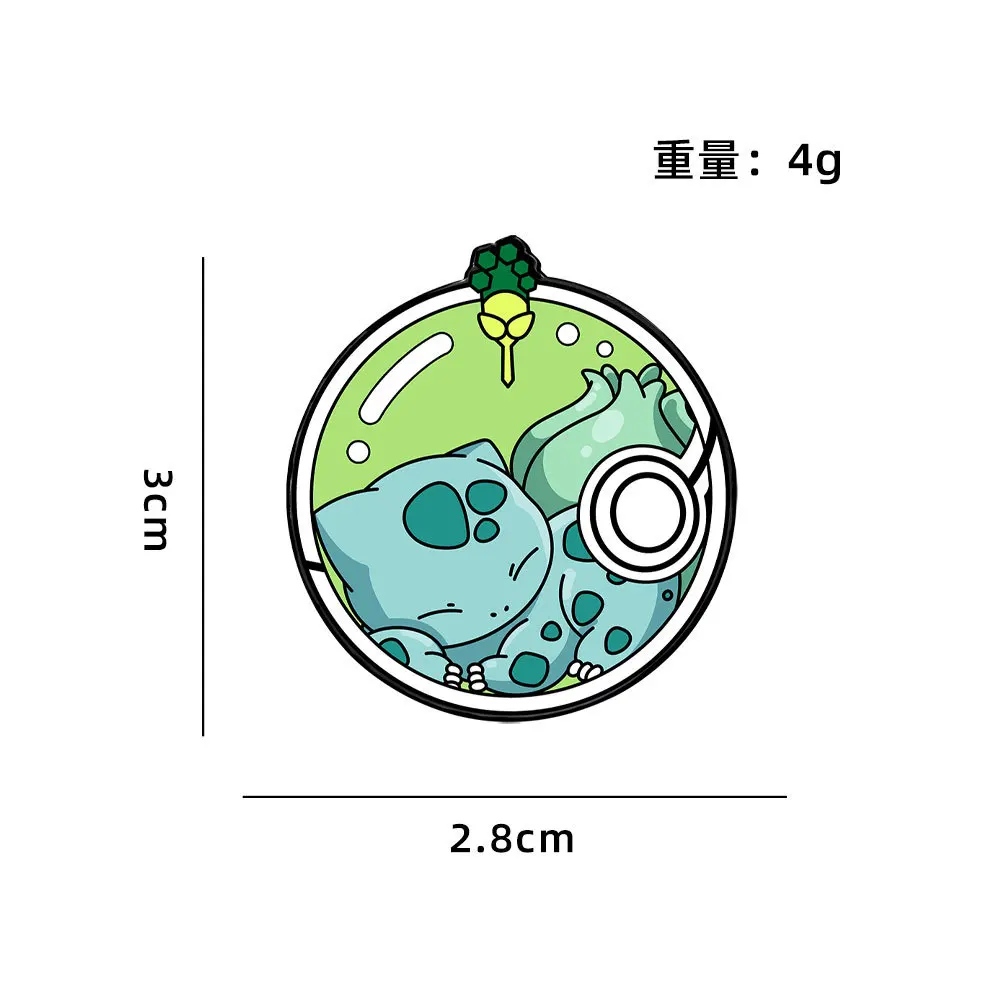 4 قطعة مجموعة دبابيس المينا البوكيمون بيكاتشو تشارماندر لعب كزة الكرة بروش لطيف التلبيب تأثيري شارات الكرتون مجوهرات اكسسوارات #6