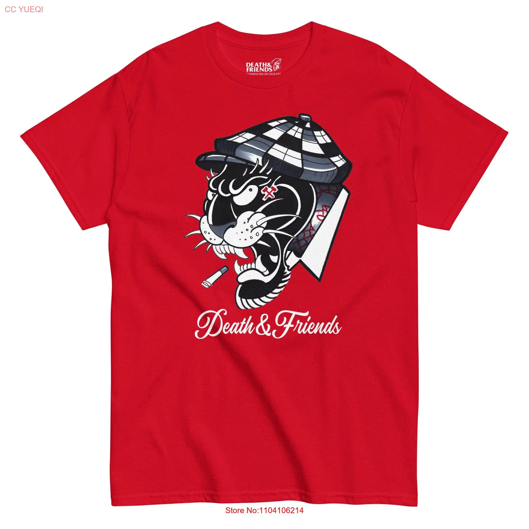 Traditional Tattoo Panther T Shirt Old school Apparel Streetwear Design long or short sleeves