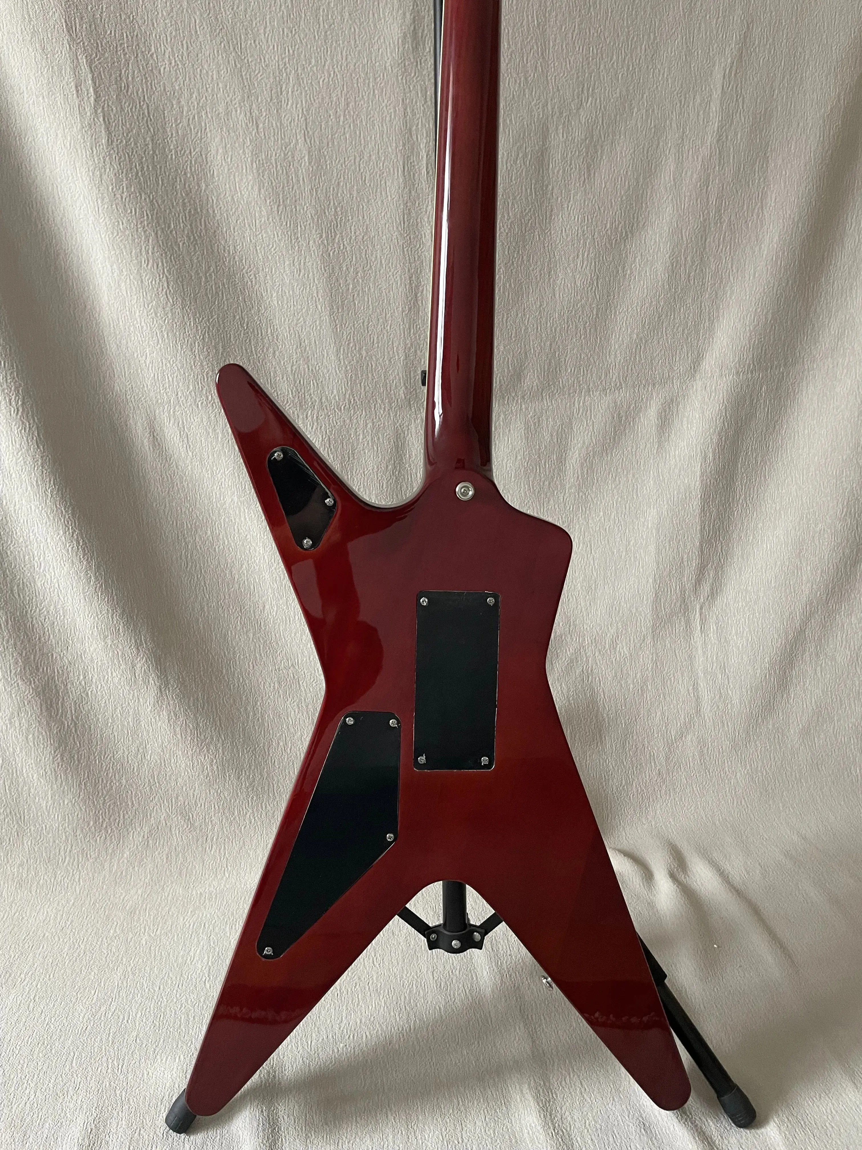 Sunset Color Veneer Dimebag Darrel ML Type Shaped  Guitar