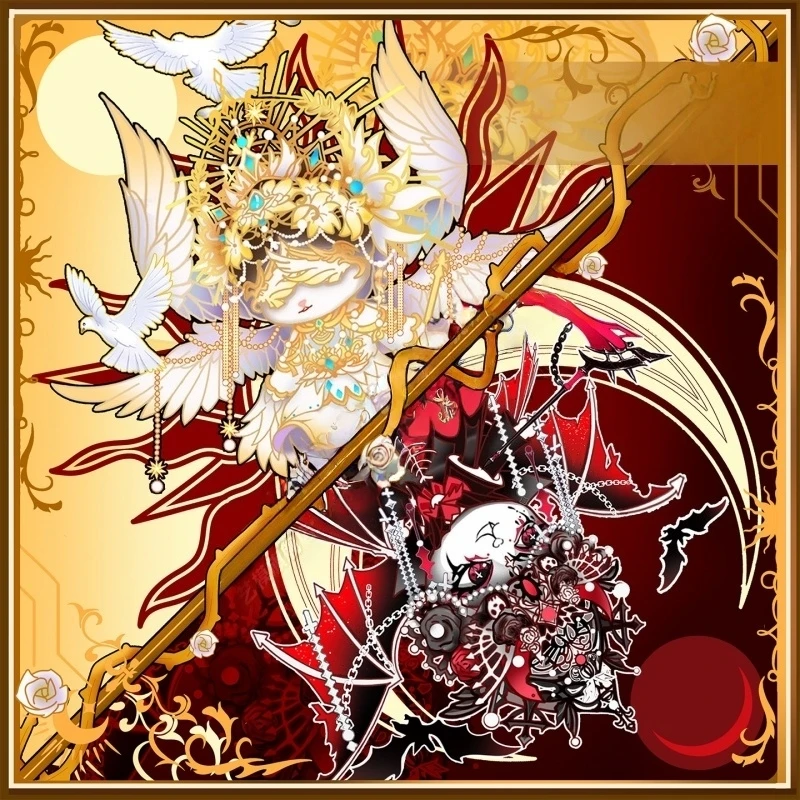 

New Angel and Devil 3D Metal Puzzle Model Decoration Toy Collection Desktop Decoration Handmade DIY Girlfriend Surprise Gift