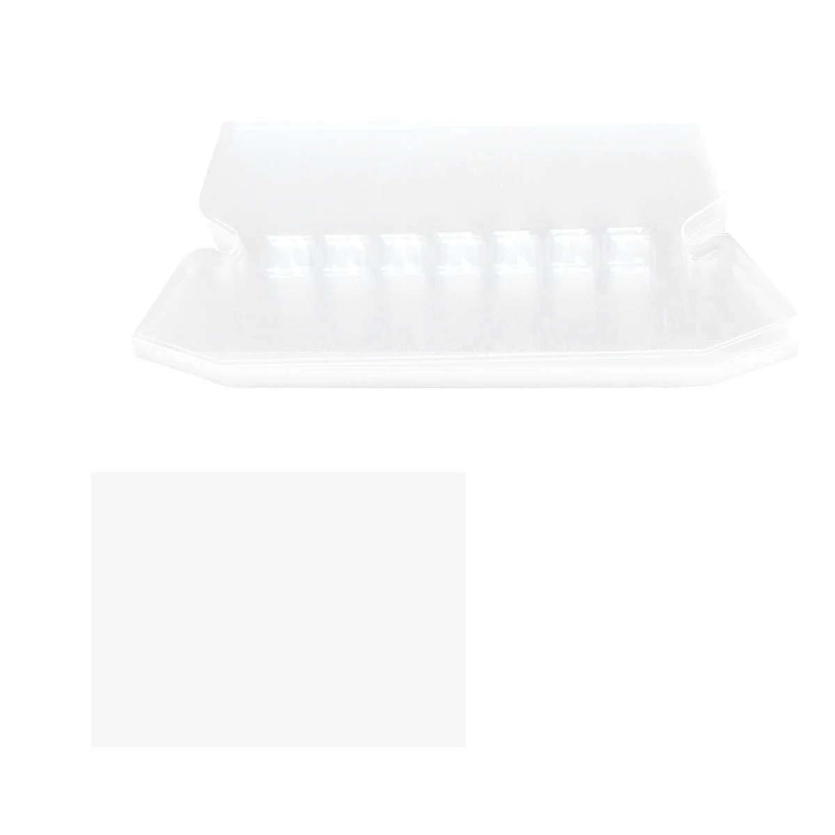 

100Pcs Plastic File Folder Tabs Clear Hanging Index Labels Reusable Smooth Design Office Efficiency File Folder Labels