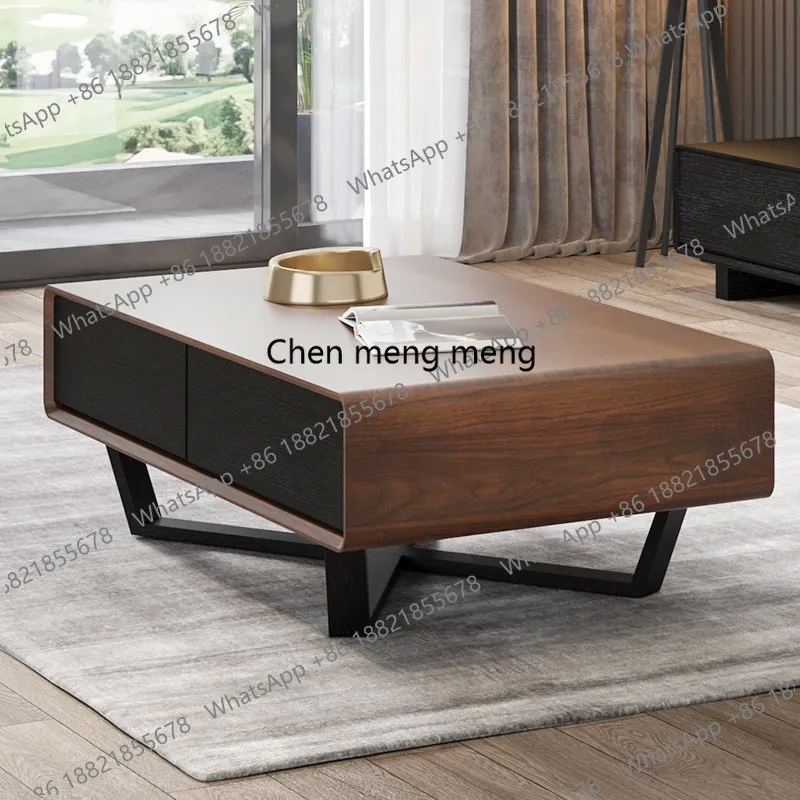 Mesa de Centro Italiana Vintage, Diseño Extensible, Mesa de Centro de Madera, Decoración para el Hogar, Mesa de Centro para Sala de Estar, Muebles para Sala de Estar