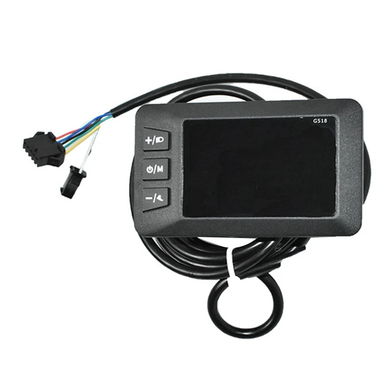 Pantalla LCD para bicicleta eléctrica G518, 24/36/48/60V/72V, Panel a Color para Scooter, accesorios para bicicleta eléctrica