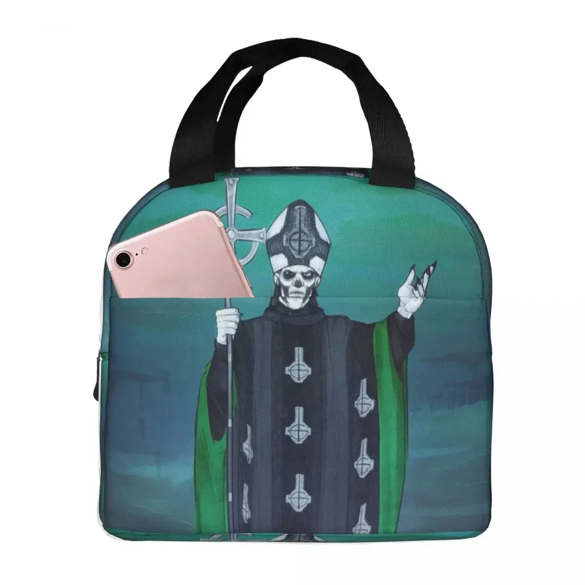 

Rock Band Ghost BC 8 Insulated Lunch Bags Resuable Picnic Bags Thermal Cooler Lunch Box Lunch Tote for Woman Work Kids School