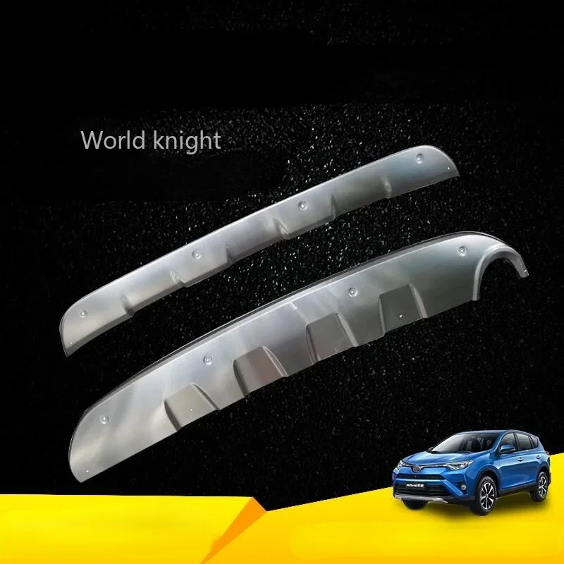 2pcs For Toyota RAV4 Rav-4 2020 2021 Front Rear Skid Plate Stainless Steel Bumper Guards Front and Rear Bumper Board Protector