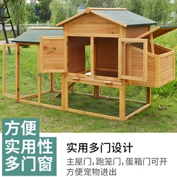 Wooden Chicken Cage Chicken Coop Chicken Villa Egg Coop Rabbit Coop Pigeon Coop Cat House Outdoor Breeding Cage