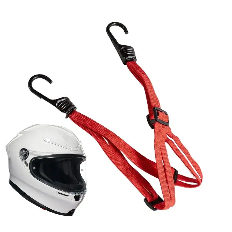 Motorcycle Tie Down Straps Thickened Motorcycle Straps Helmet Rope Outdoor Adventure Accessories Bungee Cord Bandage with 2 Hook
