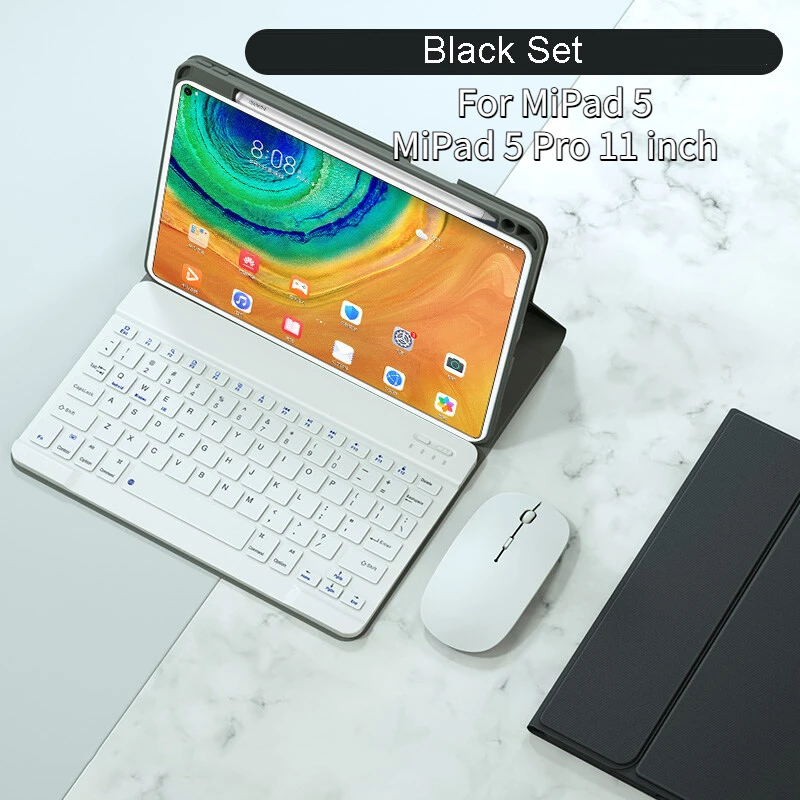 

Wireless Bluetooth Keyboard Mouse Case for Xiaomi MiPad 5 MiPad 5 Pro 11 inch with Pencil Slot Holder Keyboard Casing