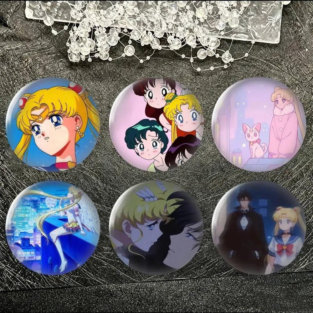 Cartoon Y Sailor Moon  Tin badges in 25/32/44/58/75mm, brooch pins for accessories & gifts,Souvenir.