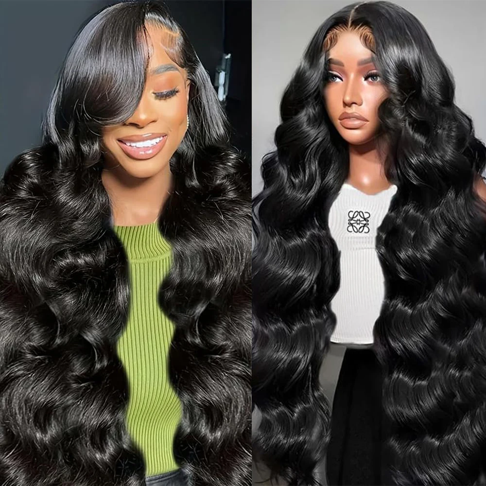 Pelucas de Cabello Humano con Ondas Suaves 13x6 13x4, Pre-Desplumadas, 200% de Densidad, con Encaje Frontal Transparente HD para Mujeres