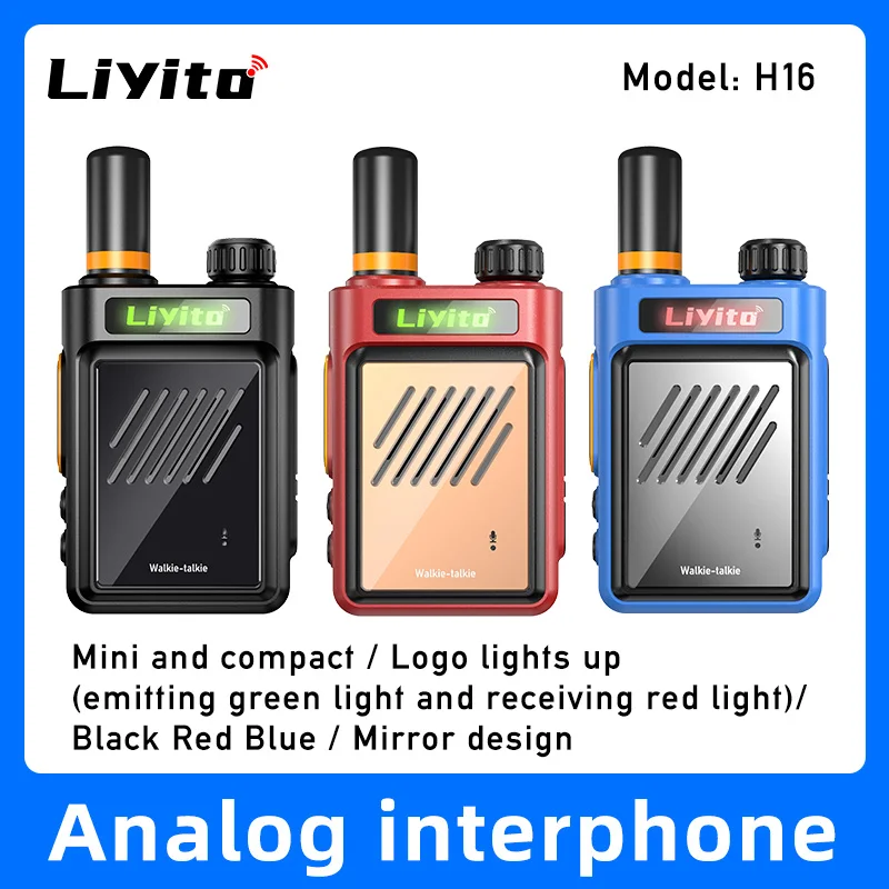 Mini Portable Radio Walkie Talkie 5W Long Range Communication Analog Camping UHF Transceiver Children Dining Beauty