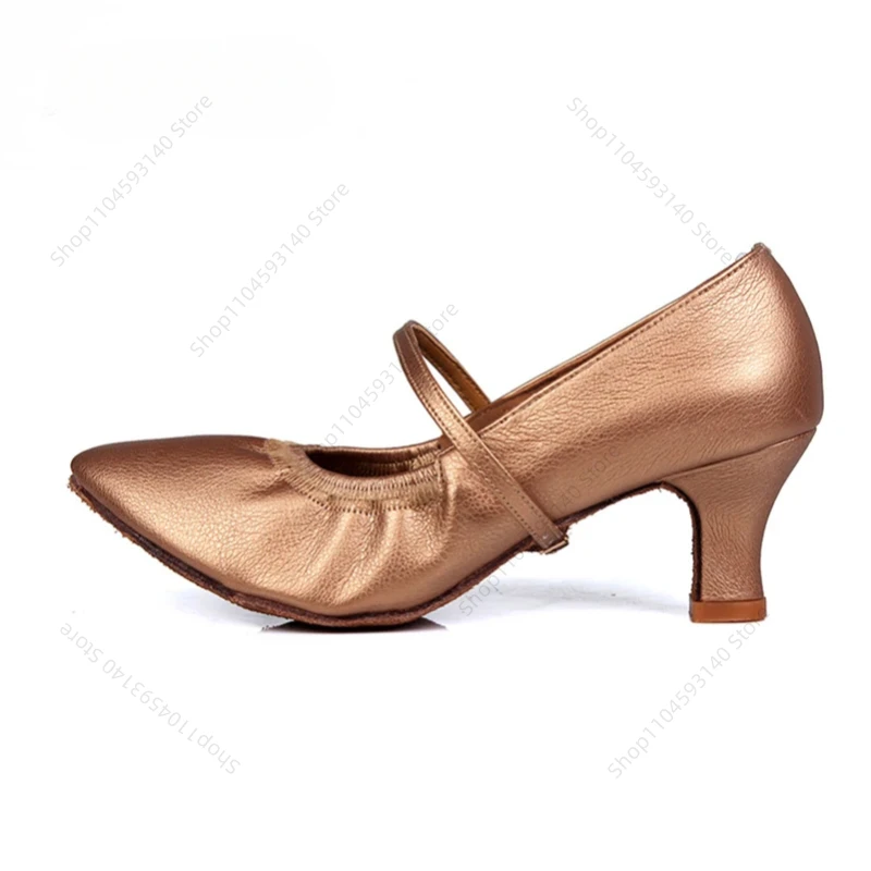 

New arrival Brand Modern Dance Shoes Women Girls Dancing Shoes High Heeled Ballroom Latin Dance Shoes For Women 5CM and 7CM Heel