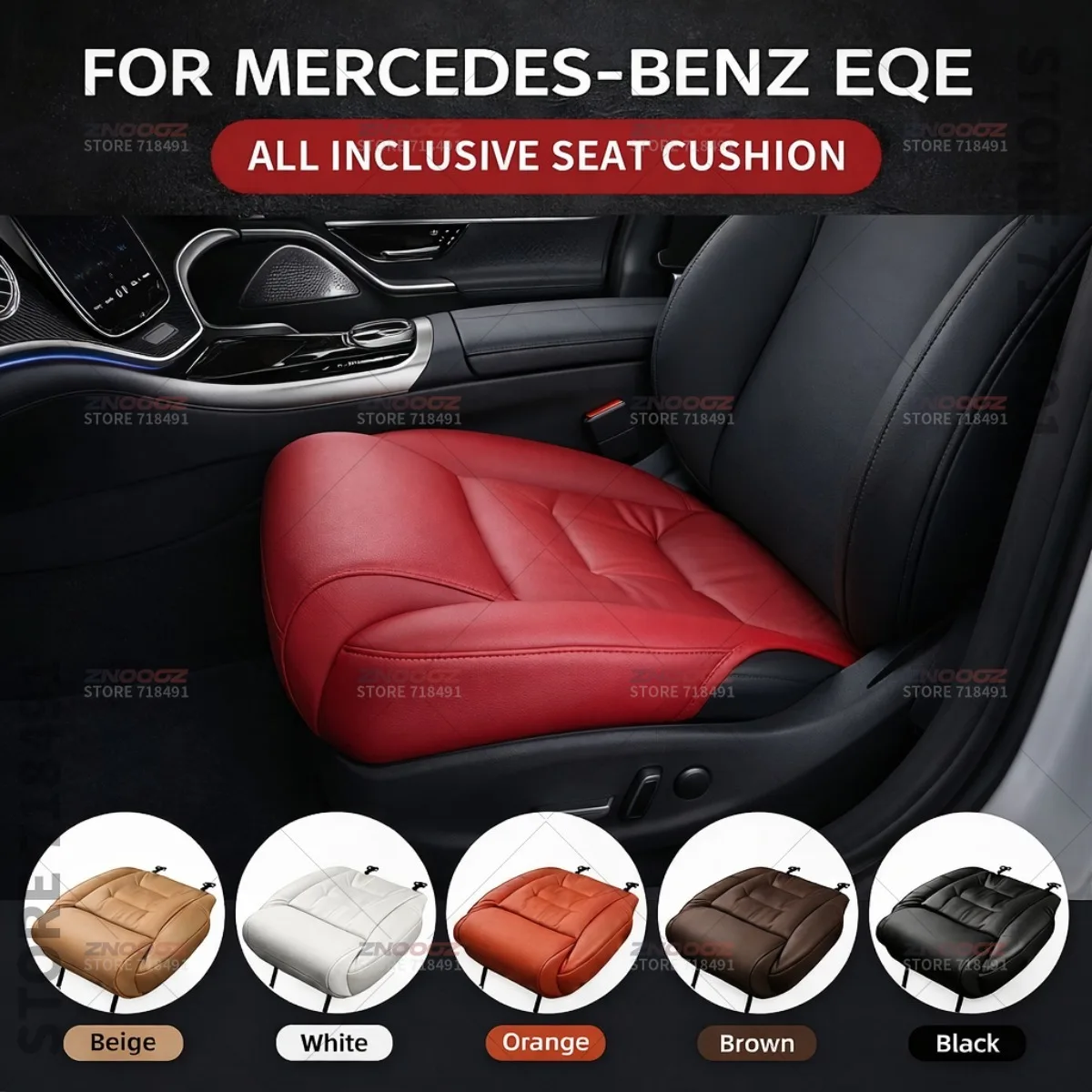 

Подушка-удлинитель для поддержки ног в сиденье Mercedes-Benz EQE, накладка на сиденье из пены с эффектом памяти, аксессуары для интерьера