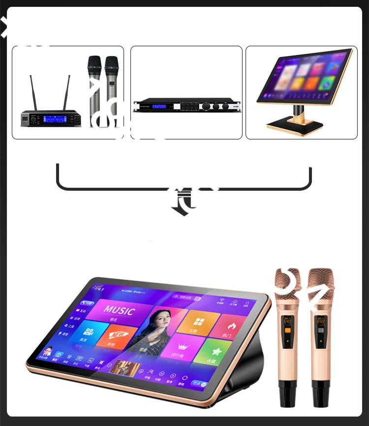 

Hot Sale karaoke machine KTV portable 18.5inch touch screen Karaoke Player with 22000 songs