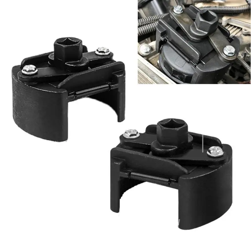 Universal Adjustable Two-Jaws Oil Filter Wrench Filter 60-80mm Filter Wrenches Remover Steel Fuel Cast Two-Claw Accessories