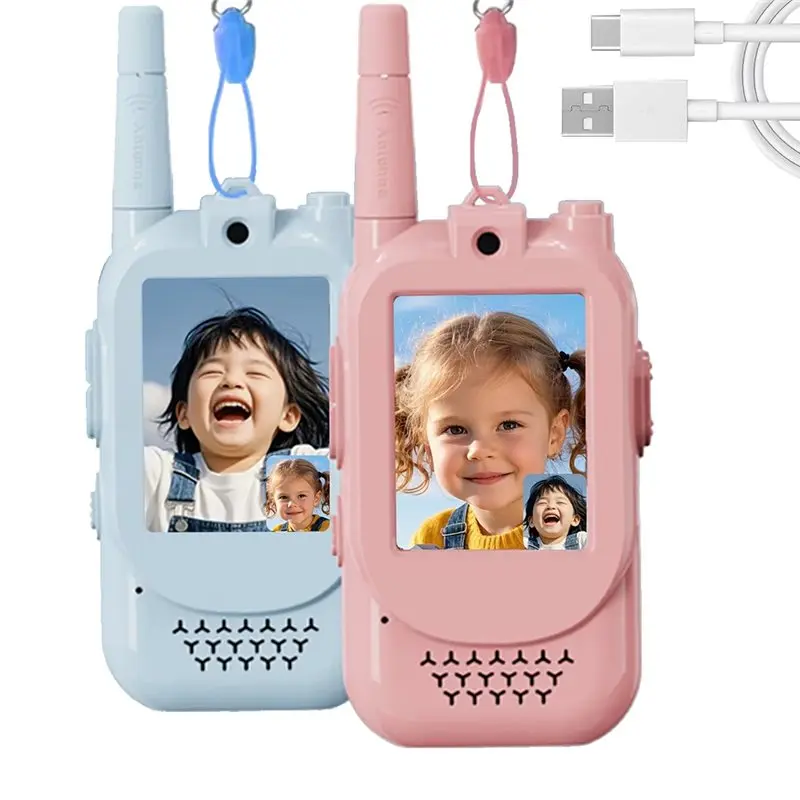 MACH-Cartoon Pager Video Walkie Talkies For Kids High-Definition Calling Children's And Parent-Child