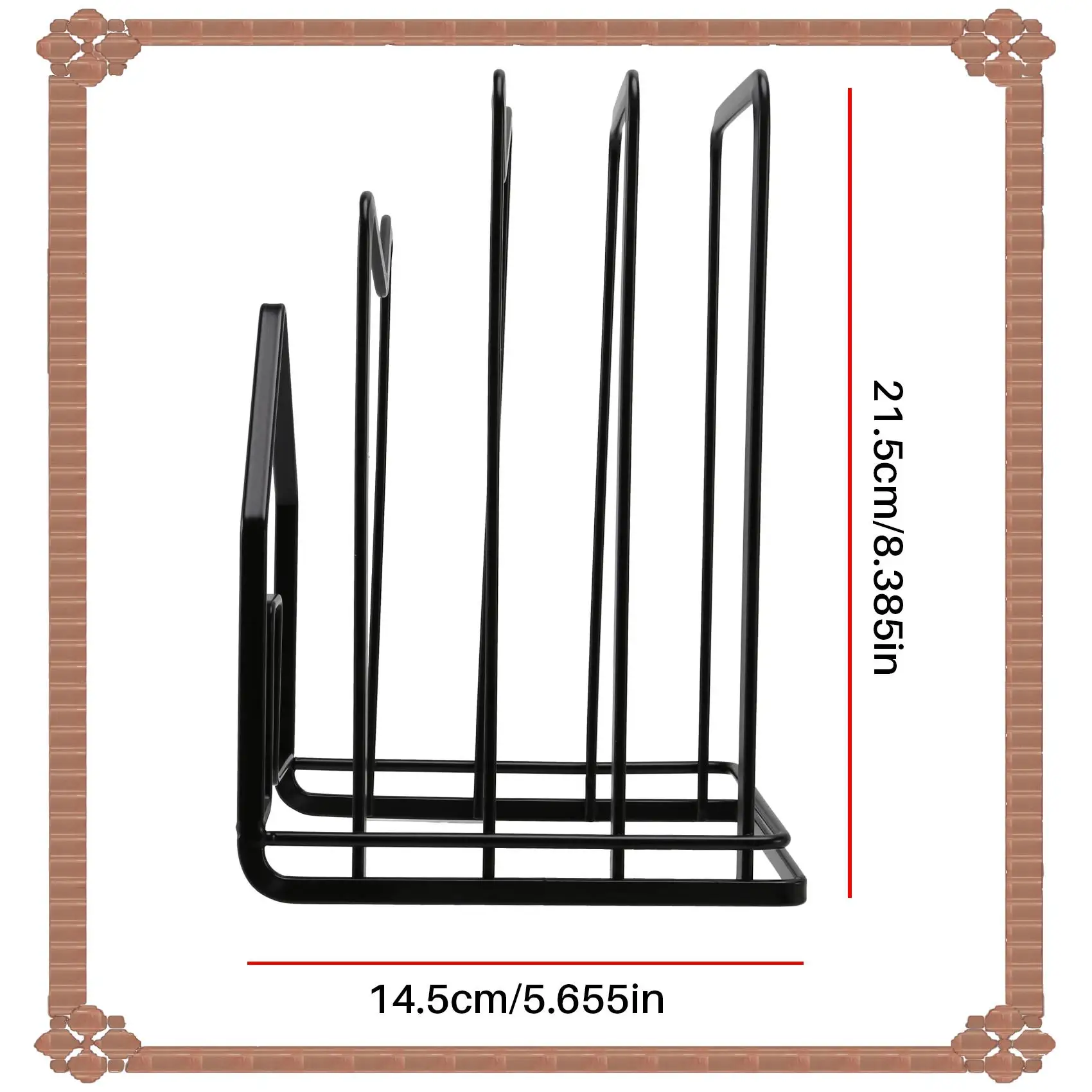 

24-Hour Delivery Chopping Board Organizer Stand Holder Cutting Board Rack Kitchen Countertop Pots Pan Lids Rack Organizer Flat S