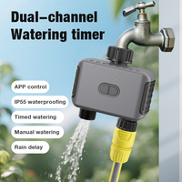 Bluetooth ZIGBEE Watering Timer Automatic Irrigation System Drip Sprinkler Controller Valve Tuya 2-Zone Smart Garden Timer