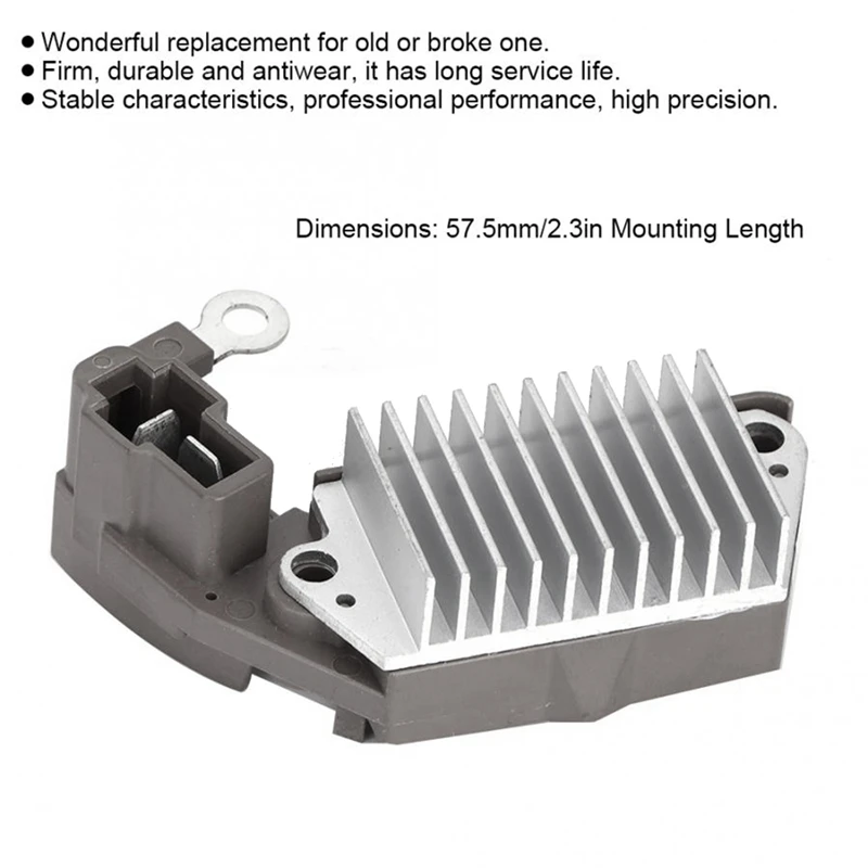 교류 발전기 전압 조정기 2.3 인치 장착 길이 IN254 액세서리, 교류발전기 레귤레이터 자동차 액세서리