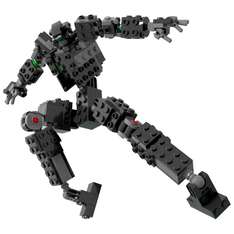 MOC Bricks Posable Mech Frame Ball Joint Socket Detail Fully Jointed Limbs DIY Assembly Brick Kit Collectible Scene Model