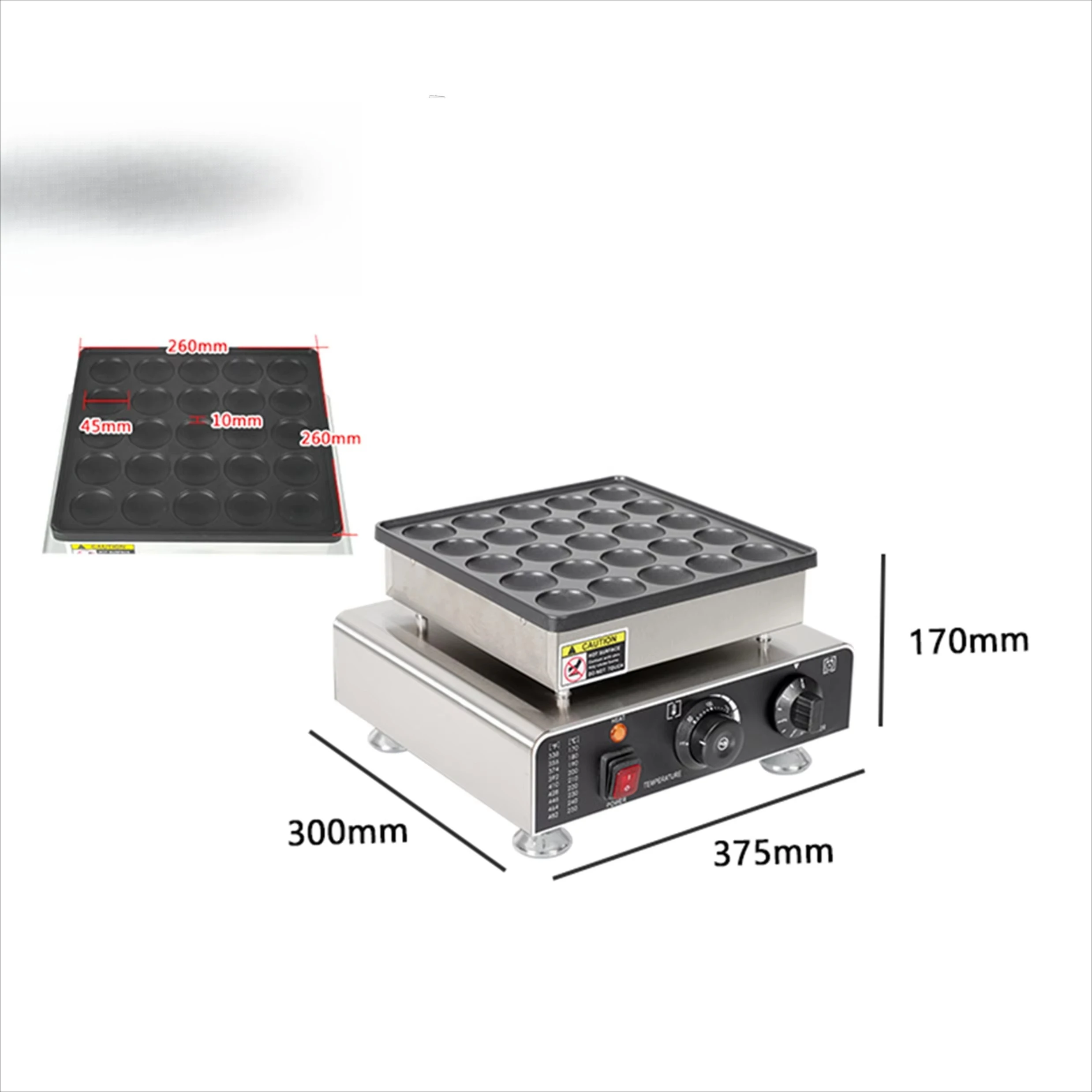 Commercial 25 Hole Muffin Maker Snack Equipment Pancake Waffle Maker