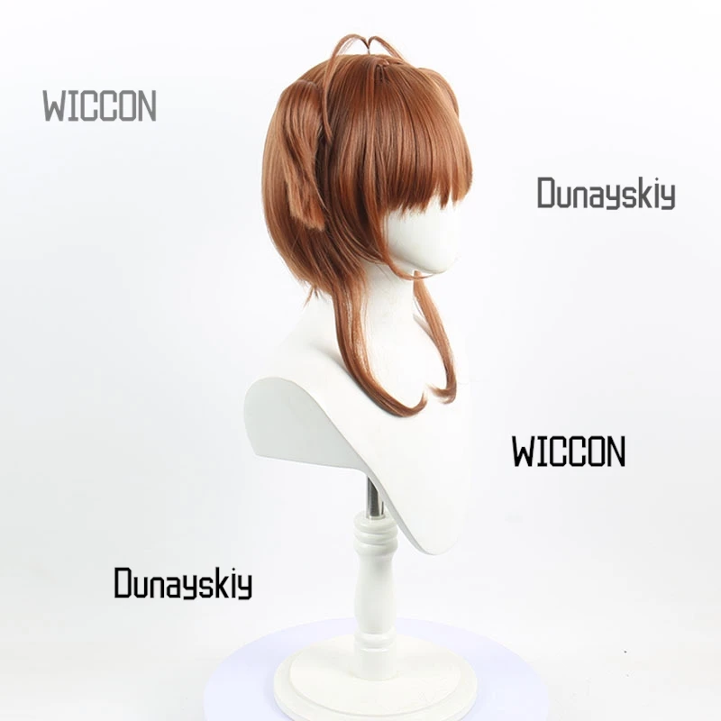 أزياء ساكورا كينوموتو التأثيرية ديزي فير. أنيمي فستان المدرسة شعر مستعار الملحقات كون/هالوين السحرية فتاة نمط Cardcapt0r