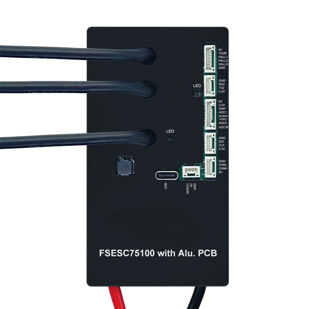 

Бесщеточный ESC 75100 с одним приводом, алюминиевая подложка, горный велосипед, дистанционное управление, робот, электрический драйвер для скейтборда