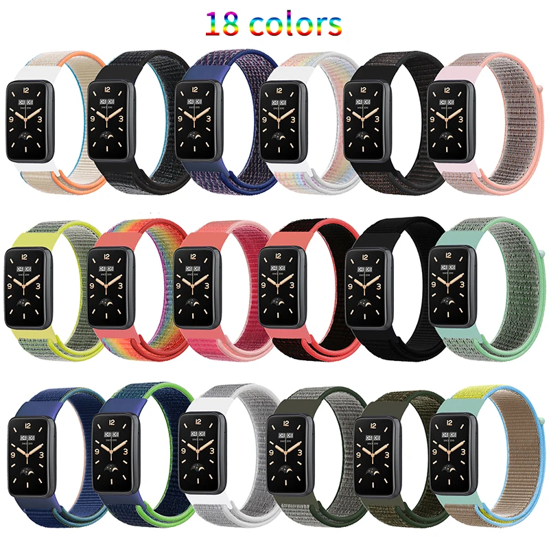 Soft Nylon Strap For Xiaomi Mi Band 7 Pro Sports Smart Watch Band Replacement Bracelet for MiBand 7Pro Wristband Accessories