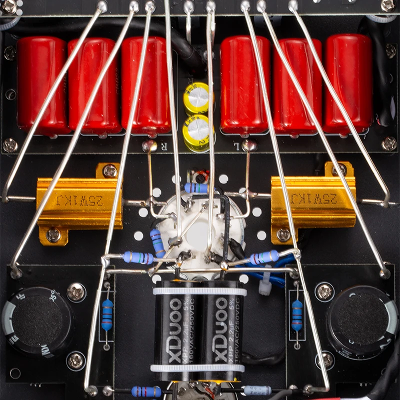 XDUOO TA-66 Amplifier Headphone Amplifier Tabung Kinerja Tinggi 6N2 6N5P Preamplifier Audio PRE-AMP Daya Potongan 200MW(300ohm)