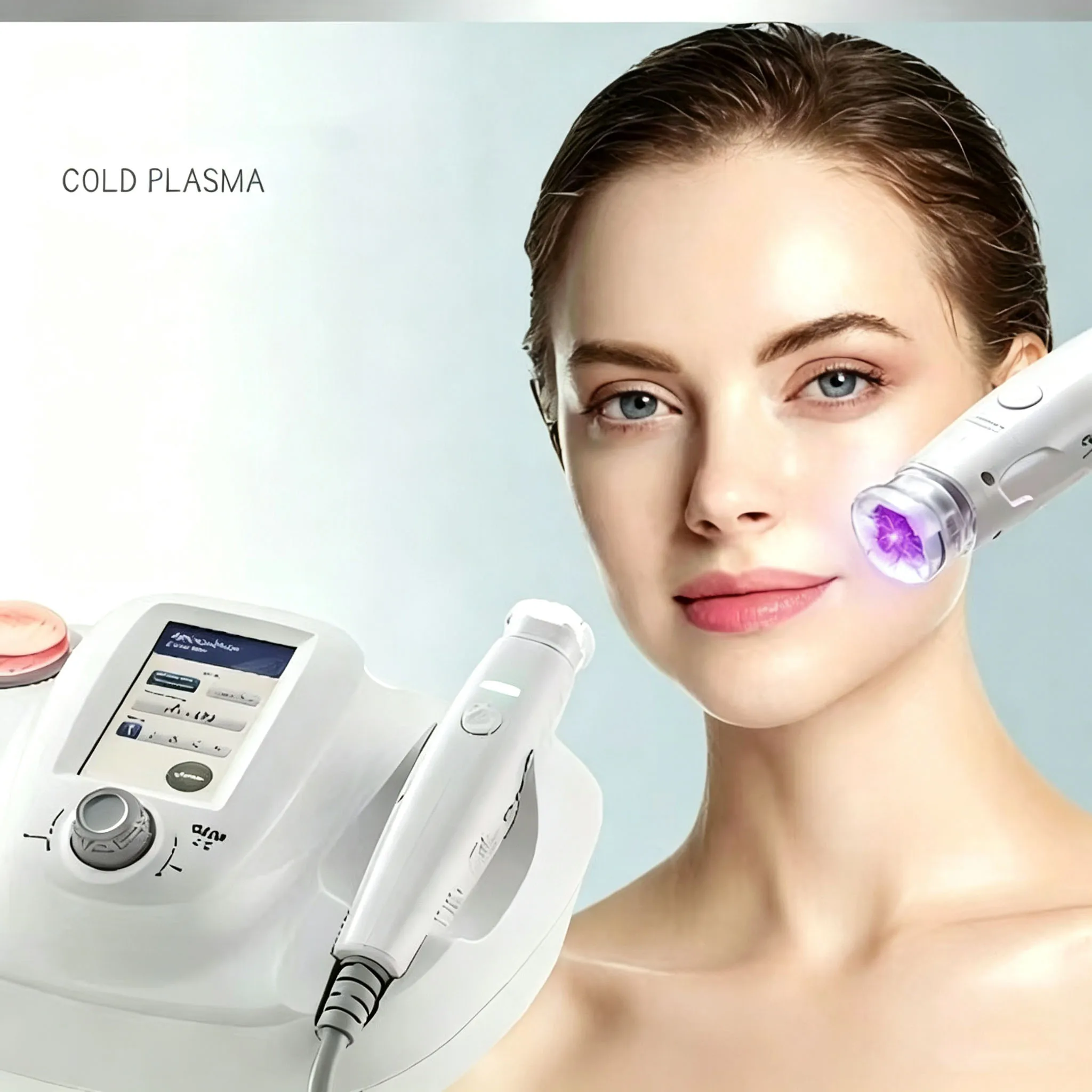 Multi Functional Instrument for Cold Plasma Skin Rejuvenation and Pore Repair