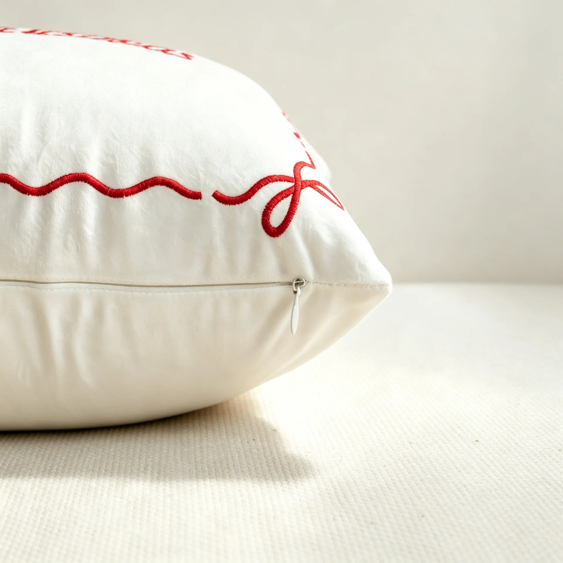 ปลอกหมอนปักลายสไตล์โบโฮ สีแดงข - Throw Pillow บทวิจารณ์และราคา