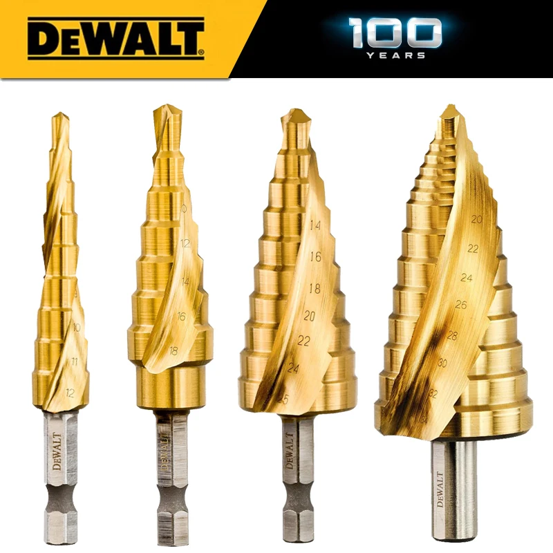 DEWALT Step Bit Pagoda Bit Multifunctional Taper Ladder Tower Reamer Hole Opener NO.DT5031 5026 5030 5027