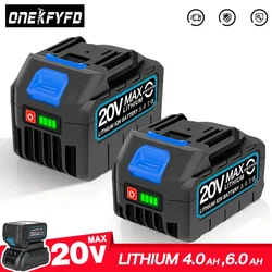 6.0ah 4.0ah Grotere Batterij Met Oplader Lithium Ion Oplaadbare Vervanging Voor Makita 18V Batterij Bl1850 Bl1830 Bl1860 Moersleutel