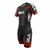 Men's Roller Skating Training One-Piece Clothing Roller Skates Clothing Inline Speed Skate Racing Suit- Short Sleeve Skinsuit