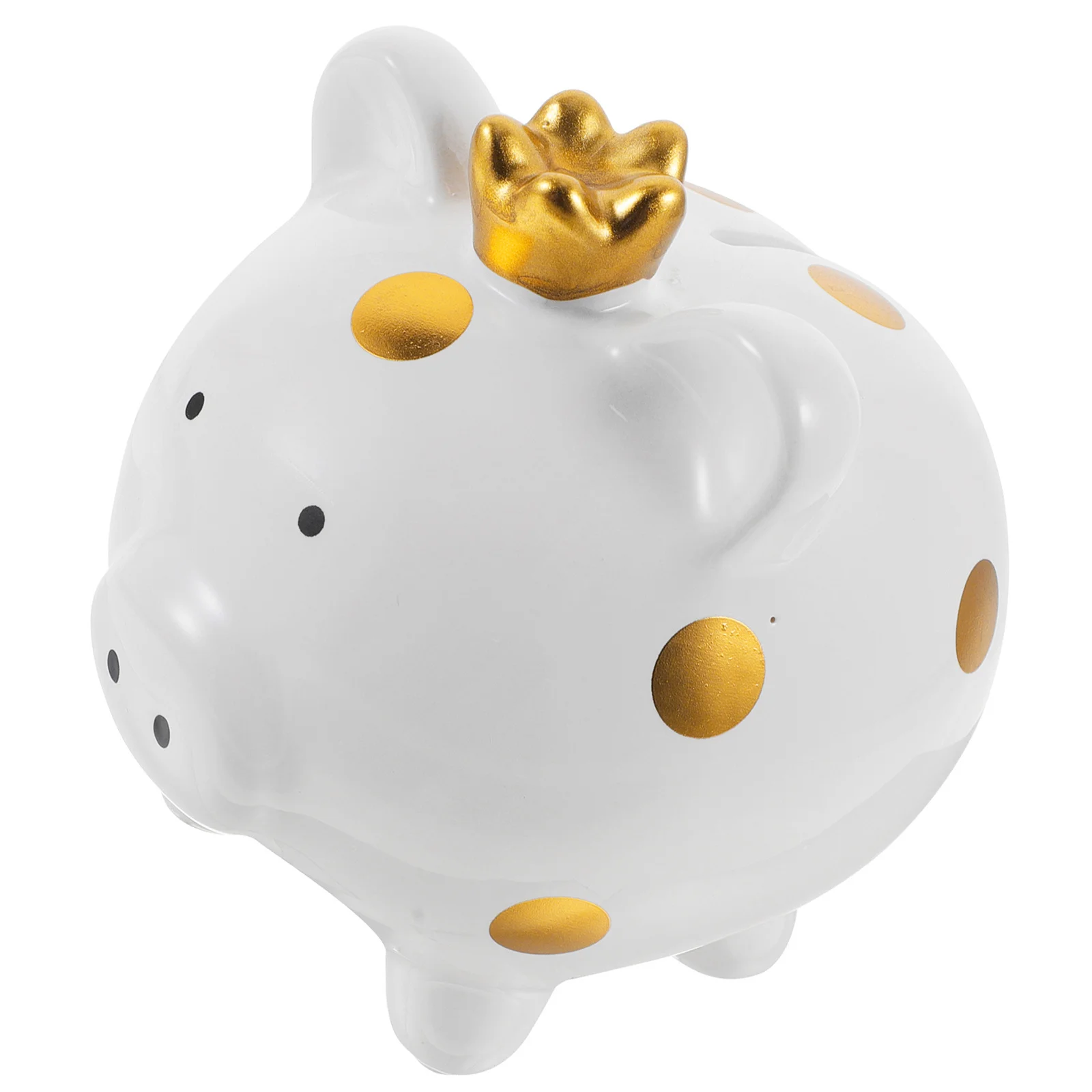 Small Ceramic Cartoon Piggy Bank Toddler Money Saving Jar Removable Rubber Plug Kids Coin Container Desktop Ornament
