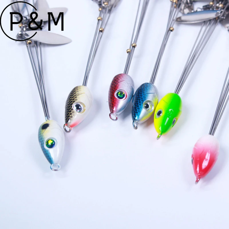 Alabama Rig Set Multi-Attack Lure Kit, Jig Head Hook Swivel Snap Connector, Freshwater Saltwater Fishing Lure Accessories