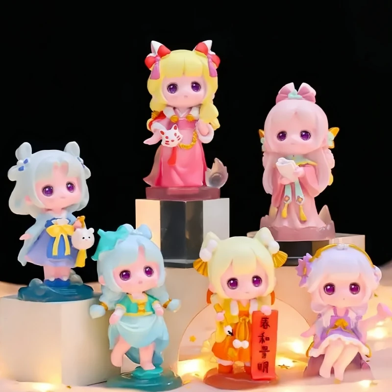 

Лидер продаж, серия Sweetheart Time Meets Spring Breeze, анимированная модель слепых коробок в китайском стиле, игрушка