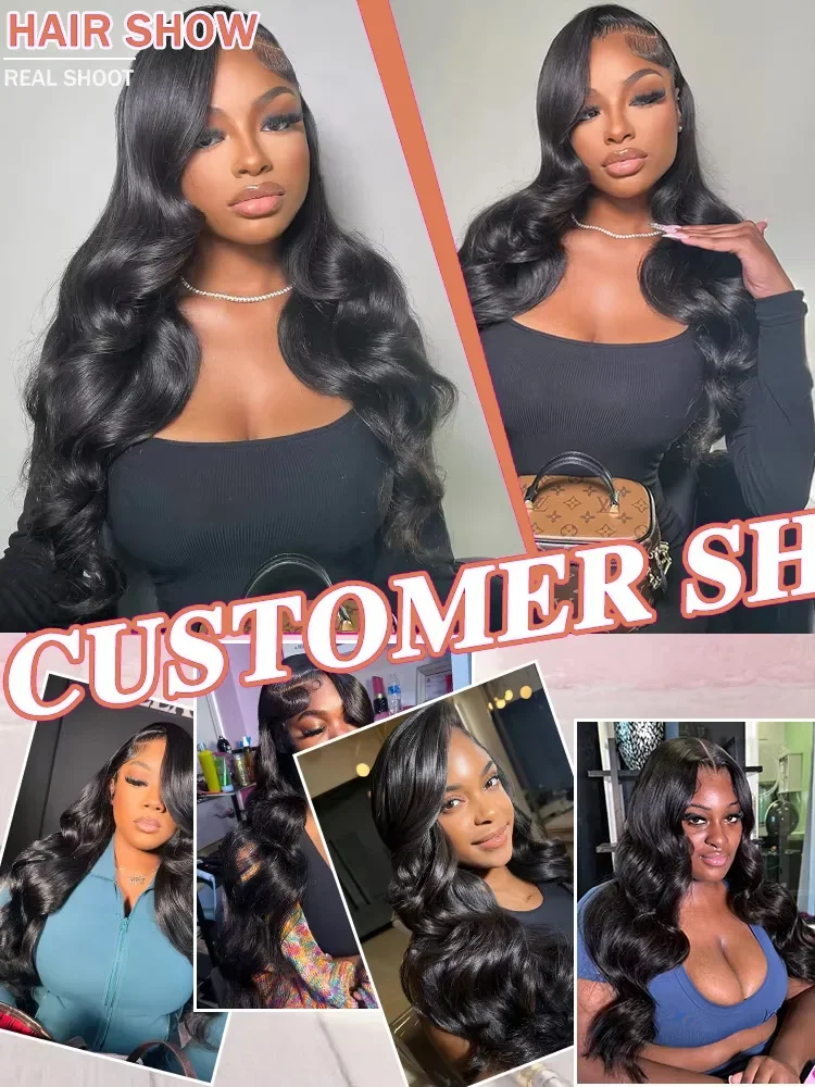 30 40 Inch Body Wave Wigs Human Hair 13x4 13x6 HD Lace Frontal 100% Human Hair Wig For Black Women