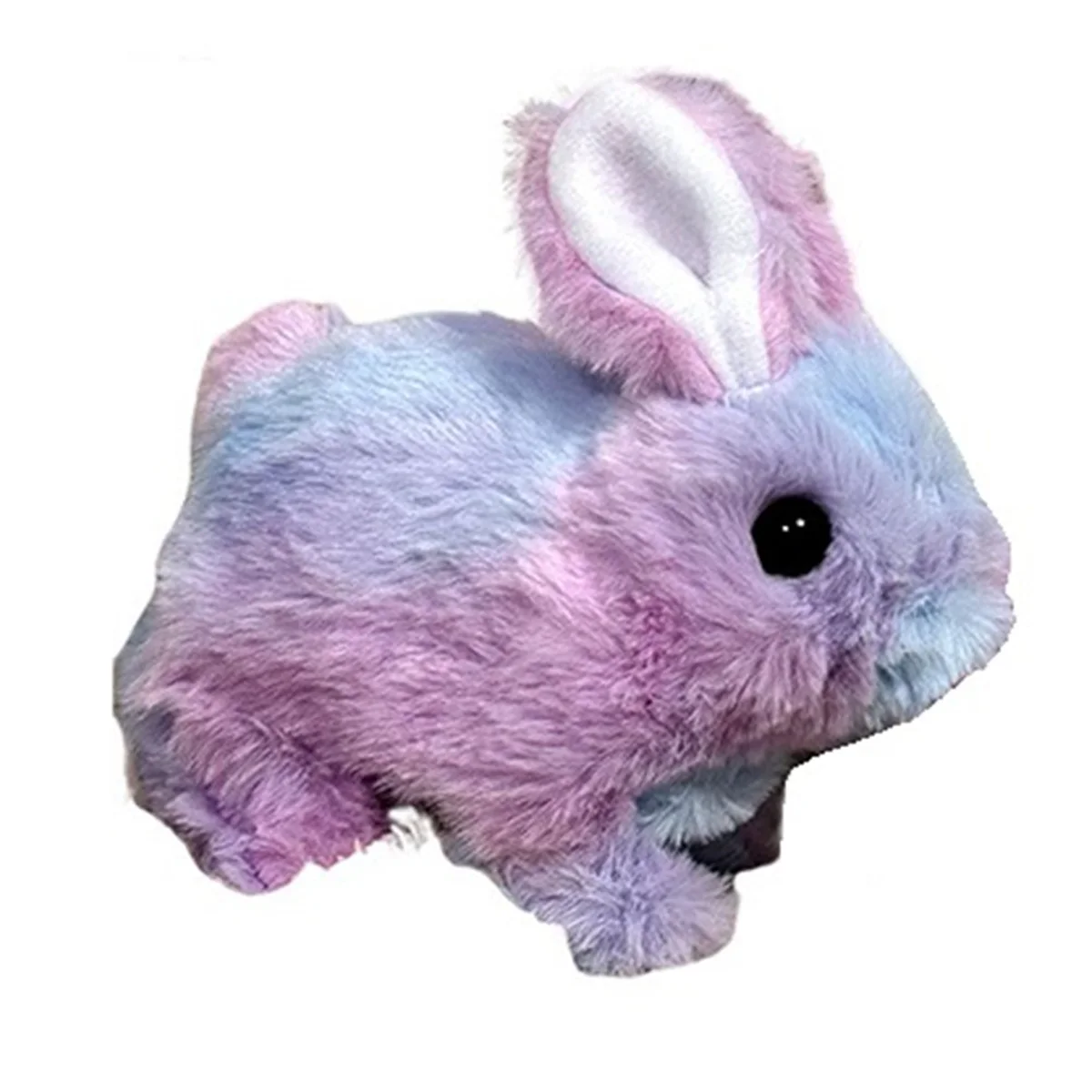 Interactive Toy Rabbit Simulated Pet with Sound and Walking Functions Long-Haired Stuffed Rabbit