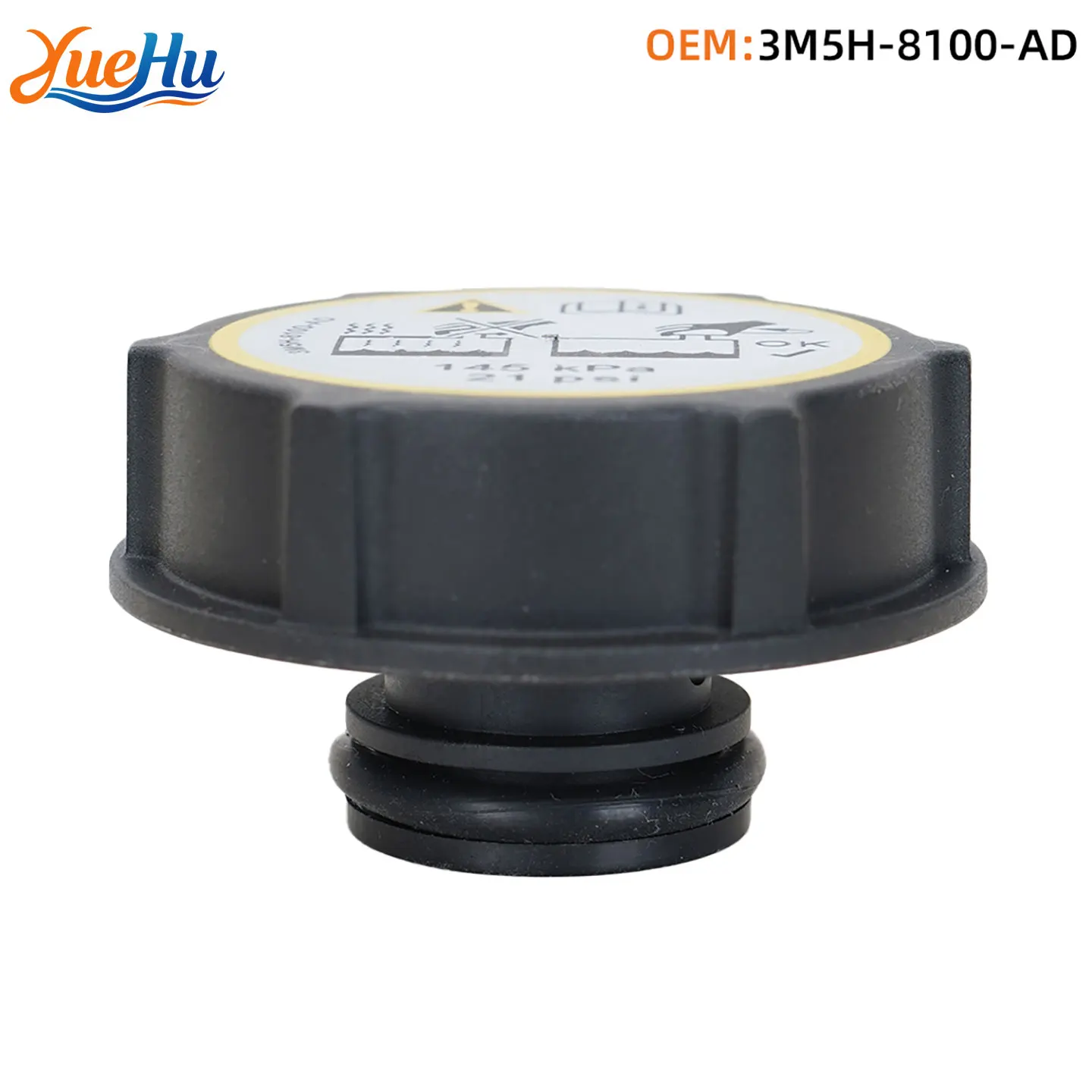 YUEHU 3M5H-8100-AD, Car Radiator Expansion Tank Cap,  for Ford C-MAX, ESCAPE, FOCUS, TRANSIT