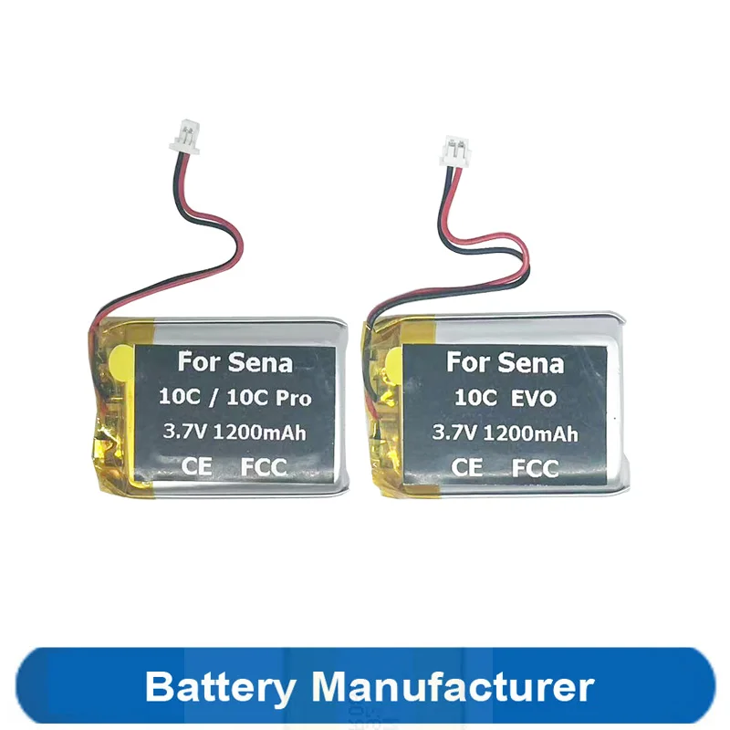 

3.7V 1200mAh Battery For Sena 10c Pro / 10c EVO Motorcycle Helmet Bluetooth Headset