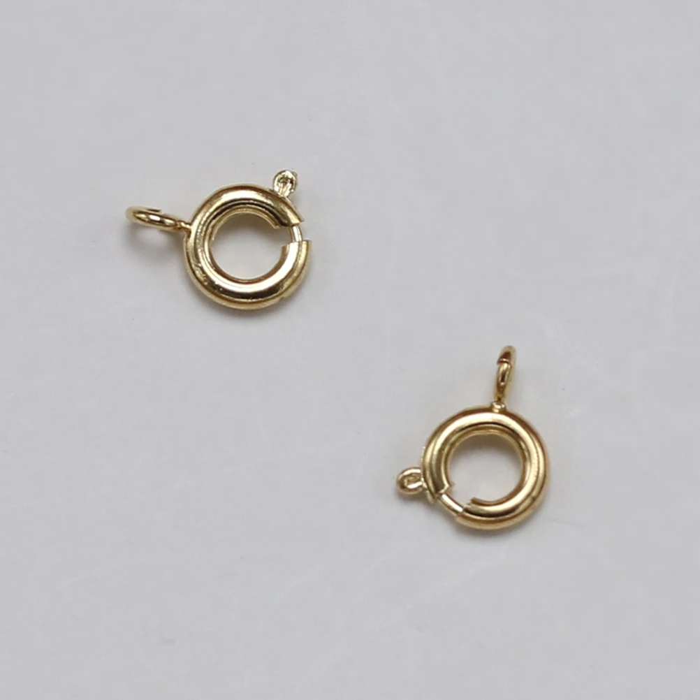 

20pcs Spring Ring Clasps Alloy Jewelry Making Supplies for Necklace Bracelet Earrings DIY Projects Charm Accessories