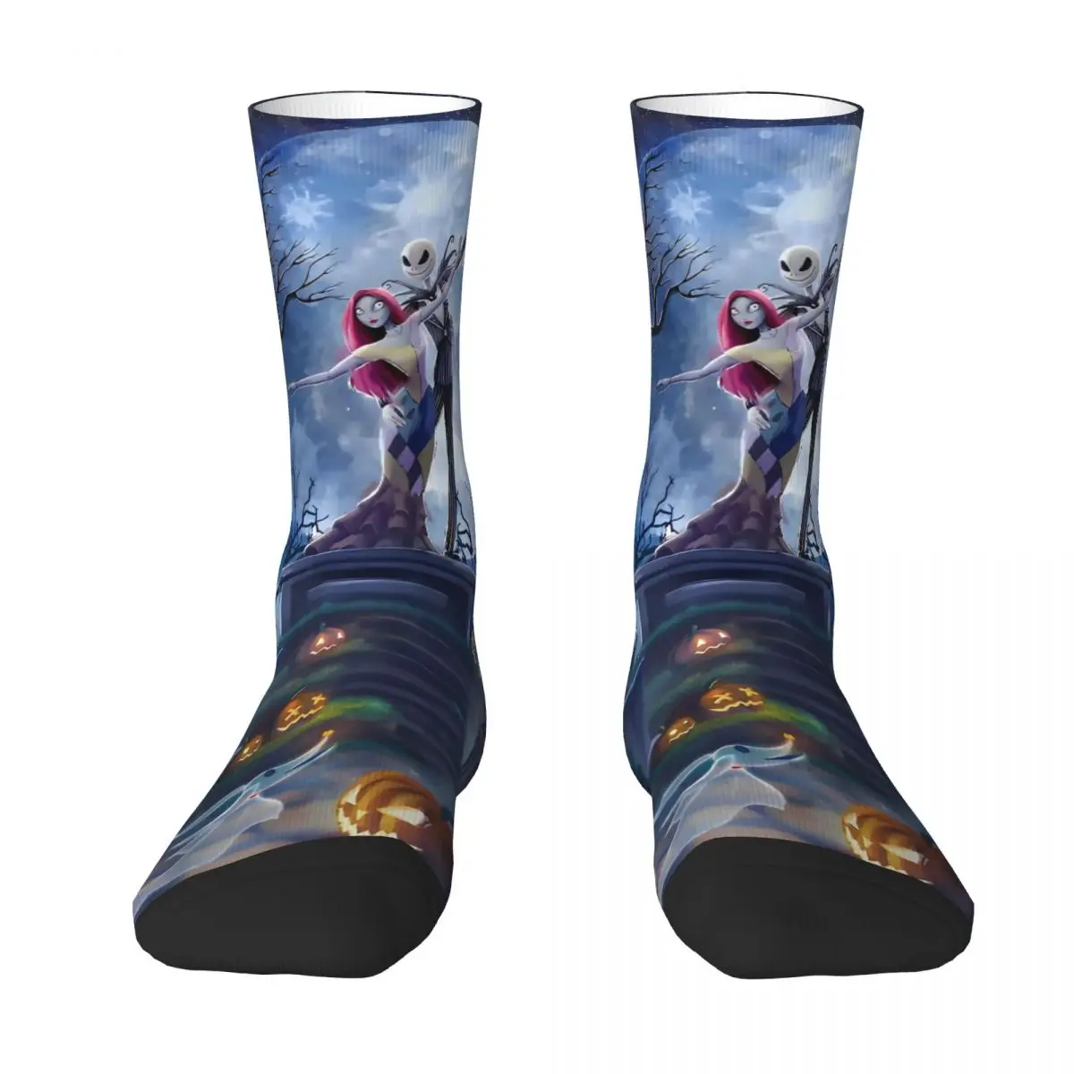 The Nightmare Before Christmas Stockings Men Socks Soft Breathable Elegant Socks Winter Outdoor Sports Anti Slip Custom Socks