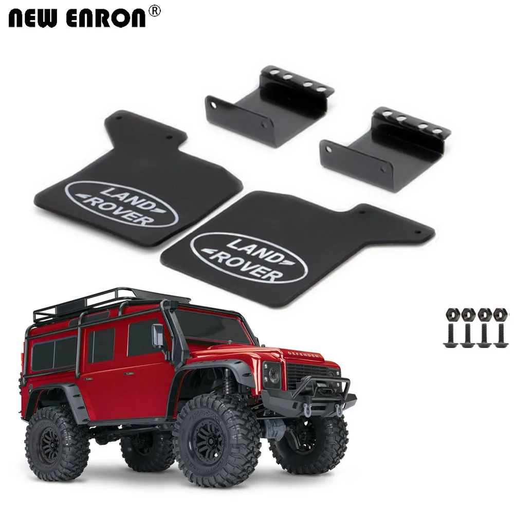 Mới ENRON Cao Su Khu Phố Trước & Sau Fender Chắn Bùn & Nhôm Bộ Cho RC Xe Bánh Xích Xe 1/10 Traxxas TRX4 Sơn Mô Hình Chuyên Dụng Tamiya D110