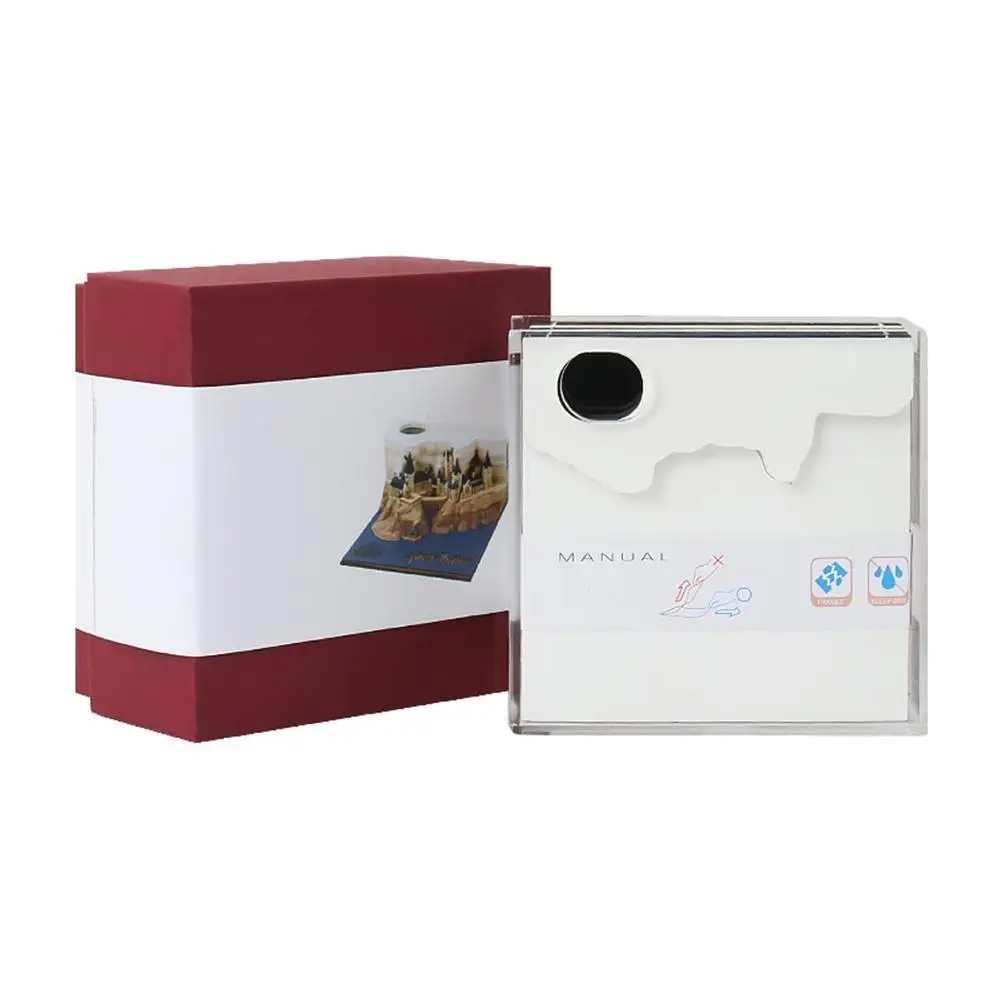 2026 الإبداعية هوجورتس ماجيك القلعة التقويم ملصق مع ضوء ثلاثية الأبعاد باليد القلعة التقويم المسيل للدموع بعيدا المفكرة لتقوم بها بنفسك الهدايا الحرفية #1